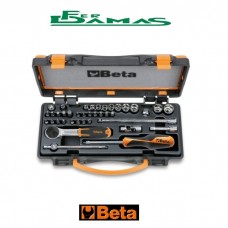 ASSORTIMENTO BETA DI 11 CHIAVI A BUSSOLA ESAGONALI, 20 INSERTI PER AVVITATORI E 8 ACCESSORI ART. 900/C11 